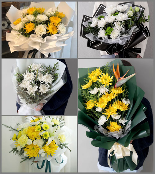 山西晋中介休市绵山镇南靳屯村白事花束代送